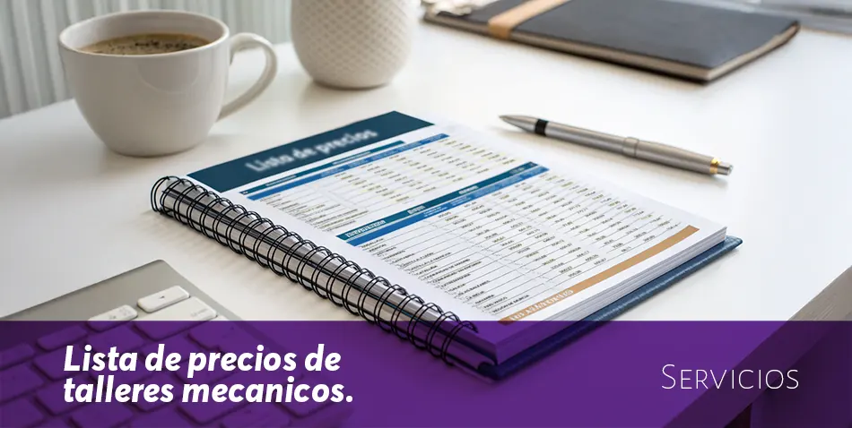 Lista de precios taller mecanico