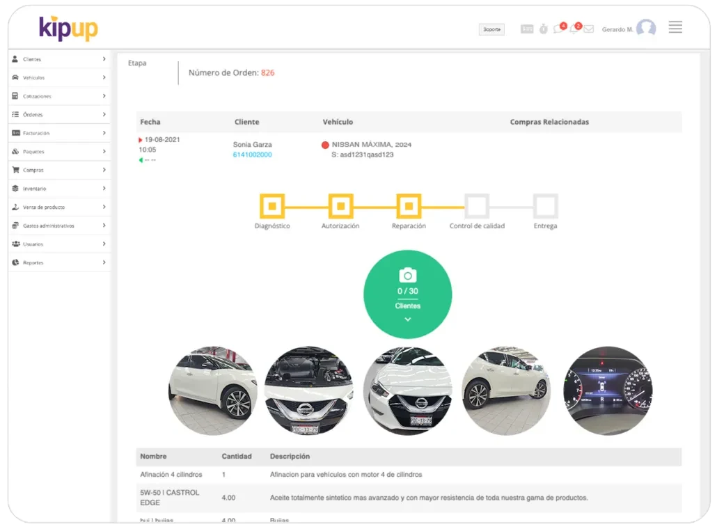 Software para Talleres Mecánicos