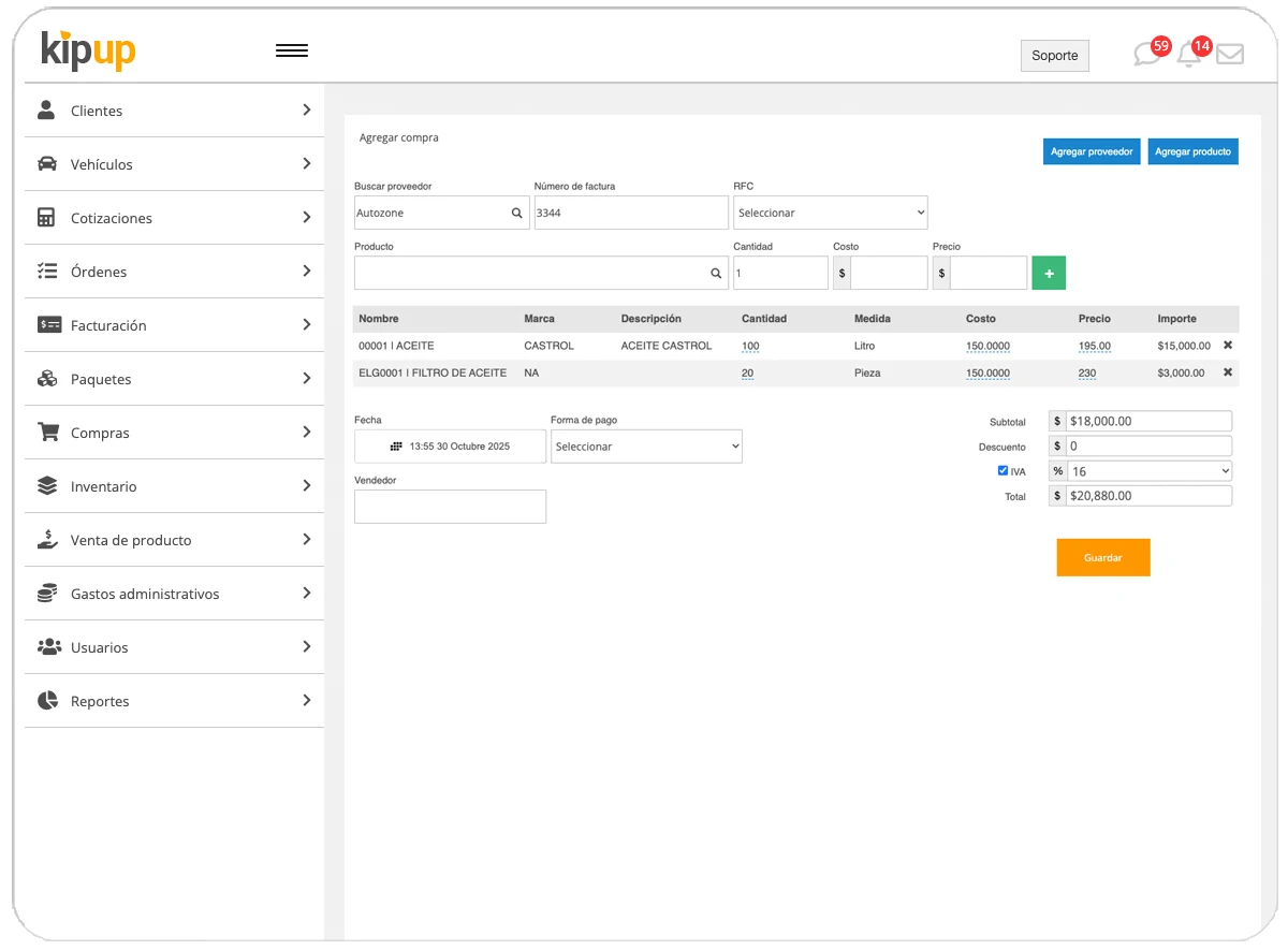 Software para Talleres Mecánicos
