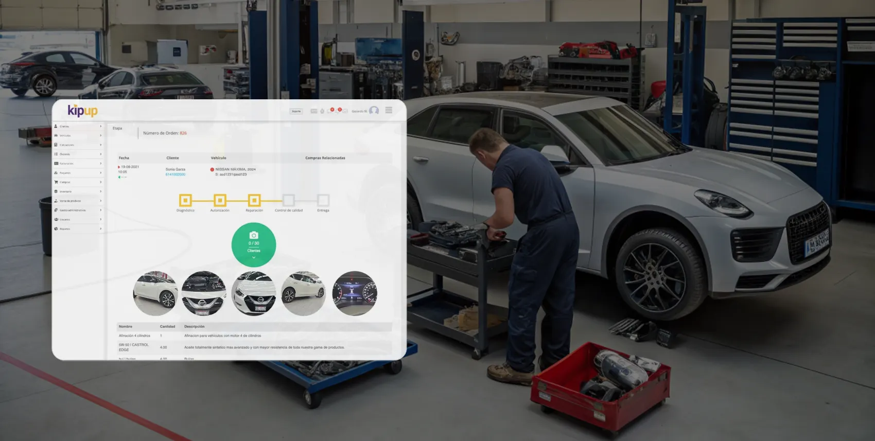 gestionar taller mecanico