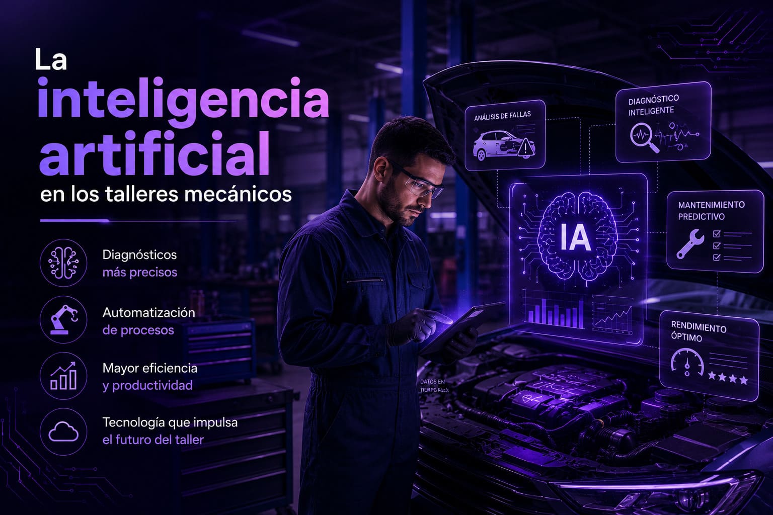 la inteligencia artificial en los talleres mecánicos
