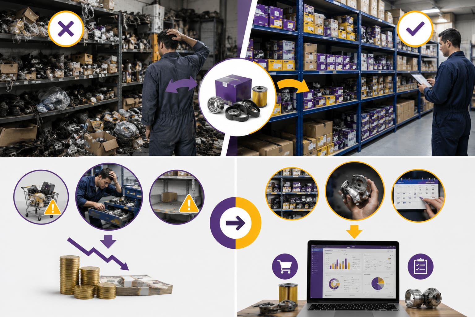 Cómo llevar el control de inventario de refacciones